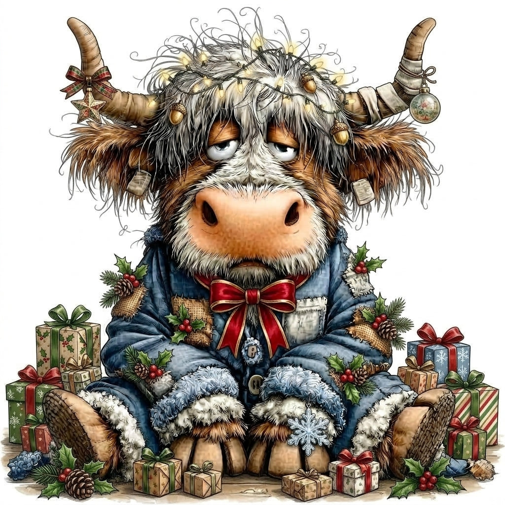 Whimsical Cows Ornaments