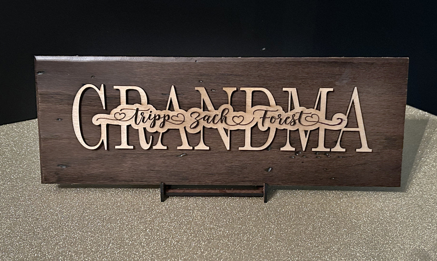custom grandma bragging board
