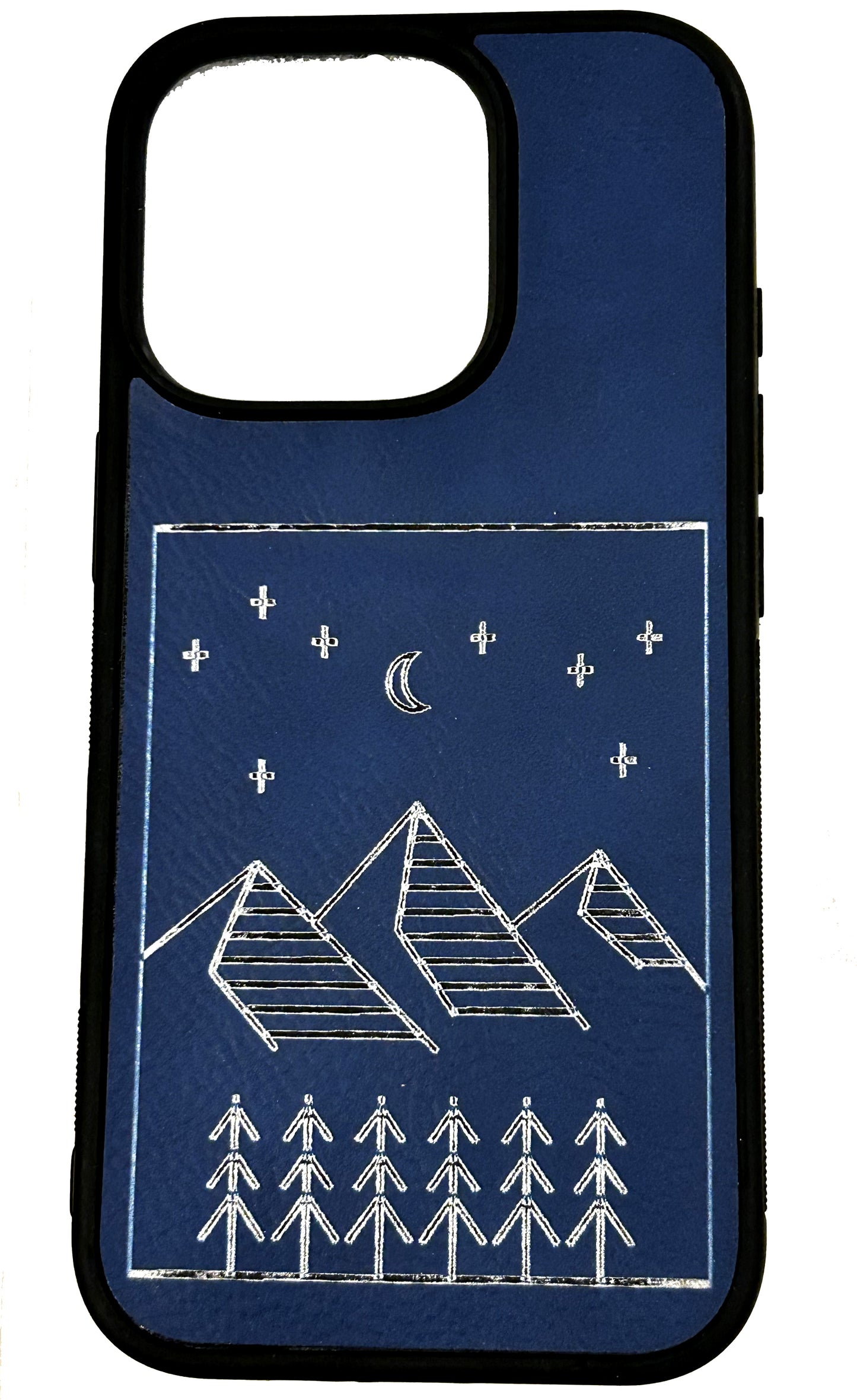 Cell phone cases in wood & leather