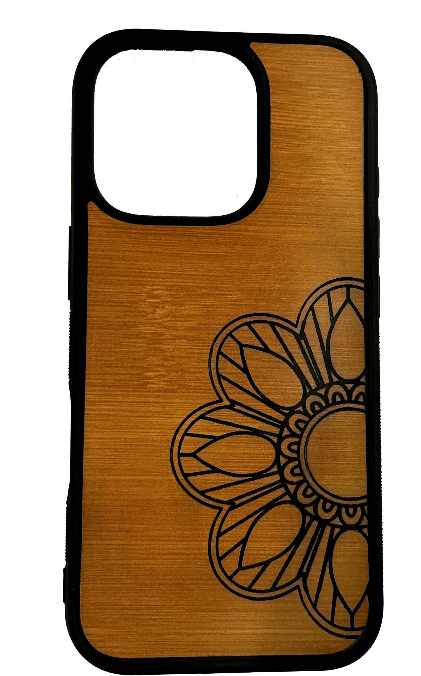 Cell phone cases in wood & leather