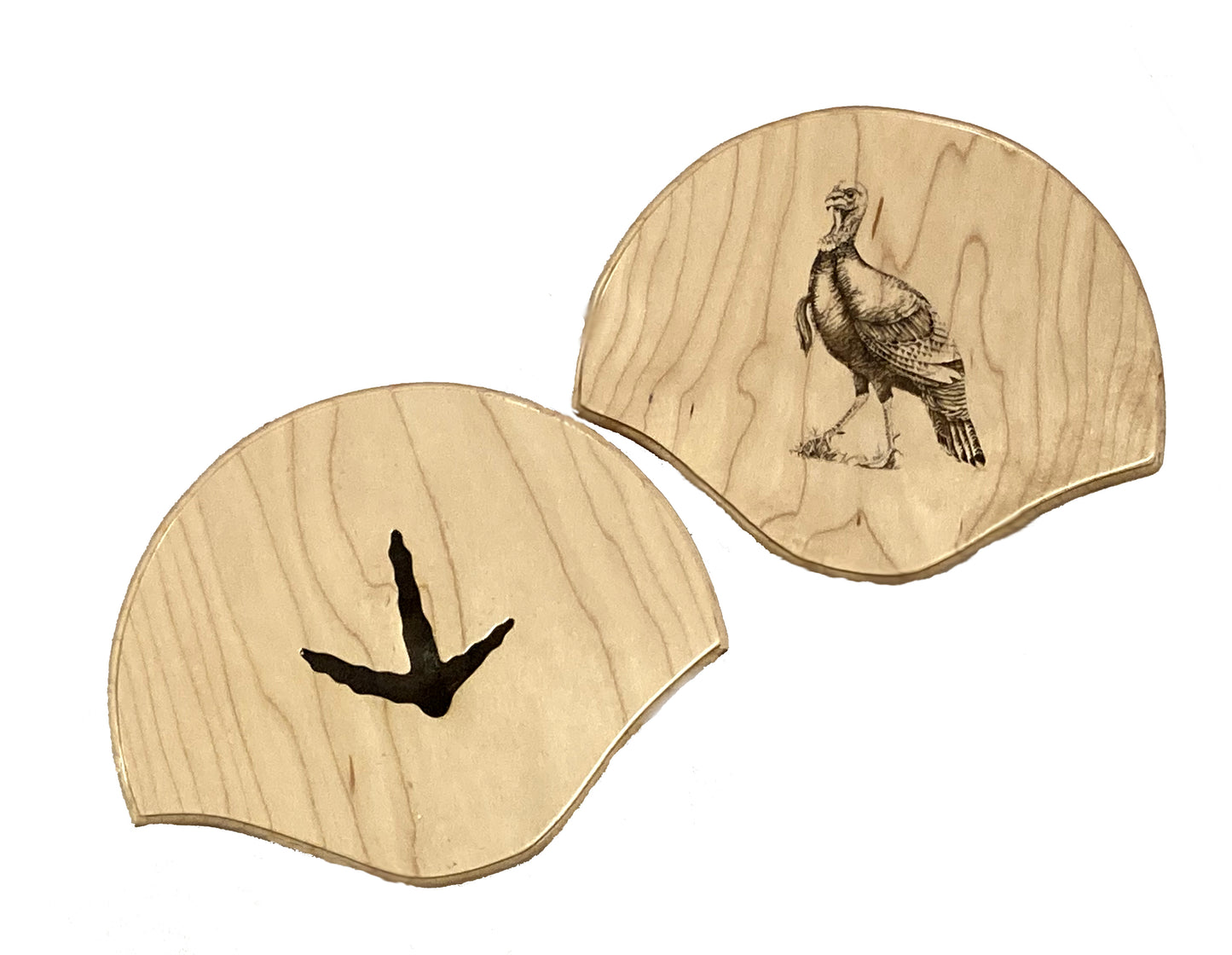 Engraved Turkey Fan Mount