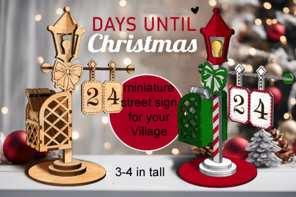 Christmas Village Miniature Acessories