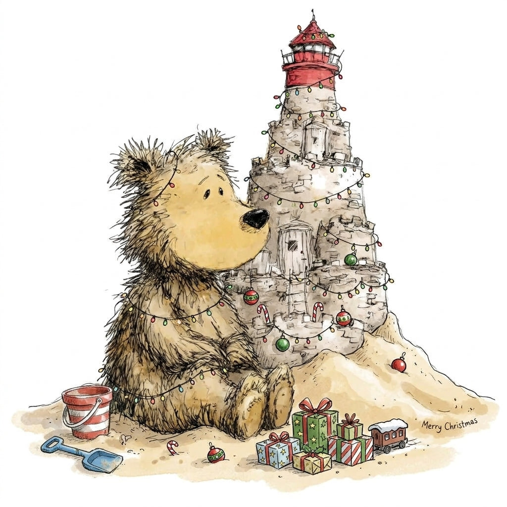Beach Bears Ornaments
