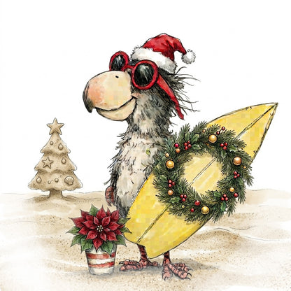 Beach Birds Ornaments