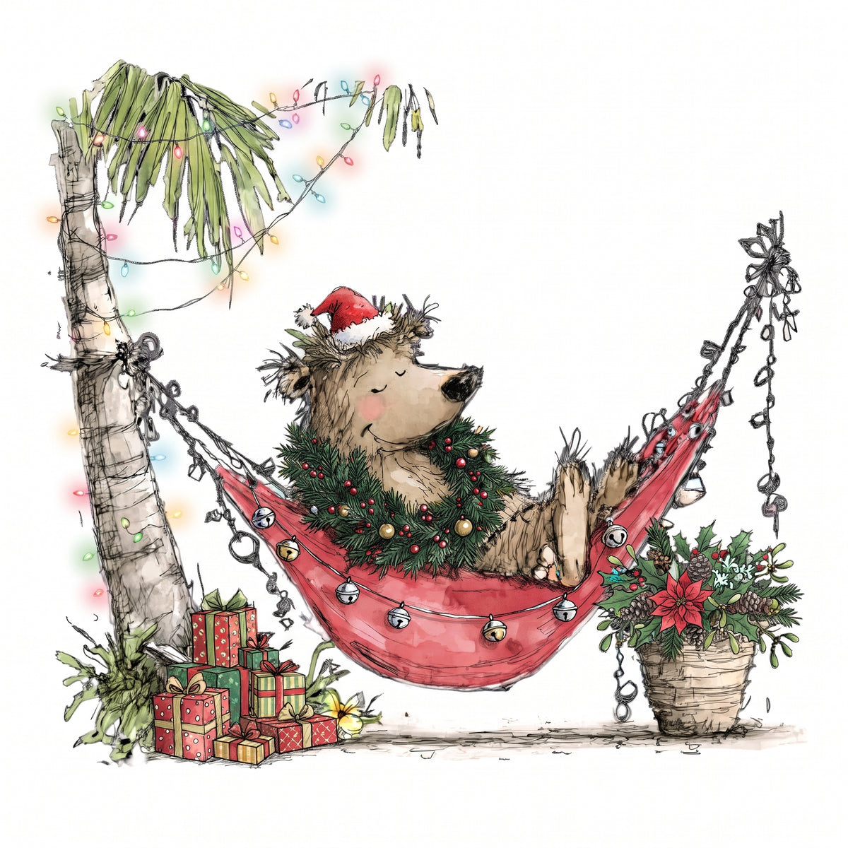Beach Bears Ornaments