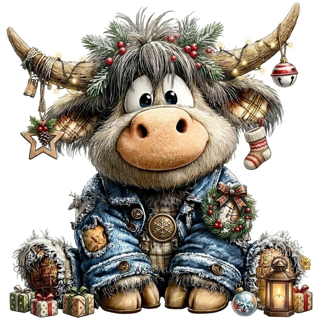 Whimsical Cows Ornaments
