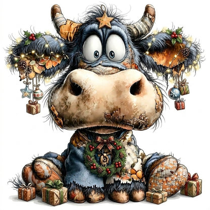 Whimsical Cows Ornaments