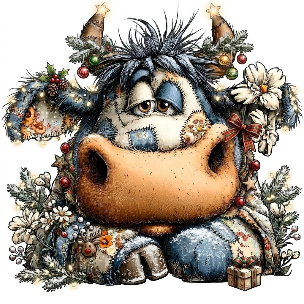 Whimsical Cows Ornaments