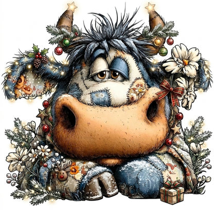 Whimsical Cows Ornaments