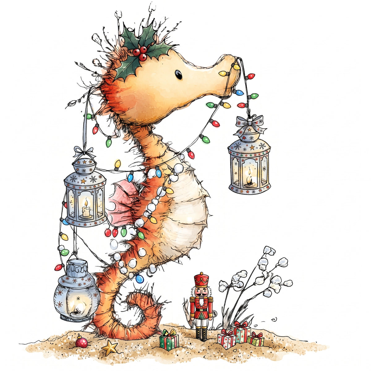 Sea Horse Ornament Collection