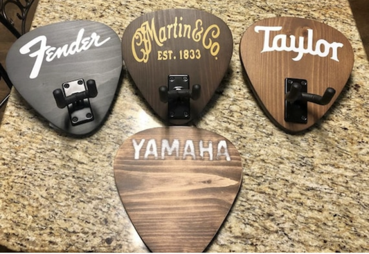 Custom design/logo guitar hanger