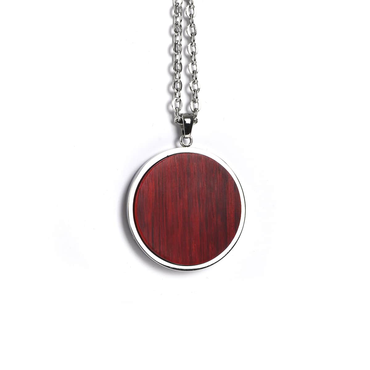 Round wood necklace
