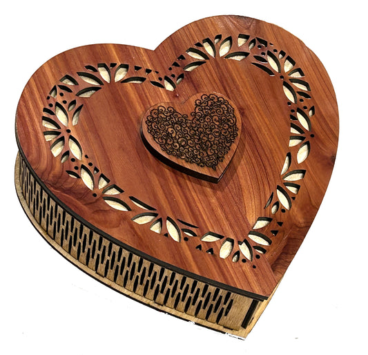 Jewelry box heart shape