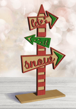 Let it Snow Miniature sign