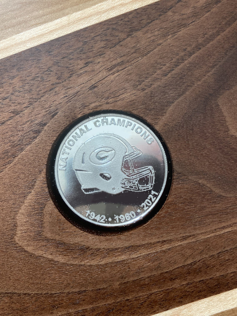 Custom Commemorative Coin Charcuterie Board